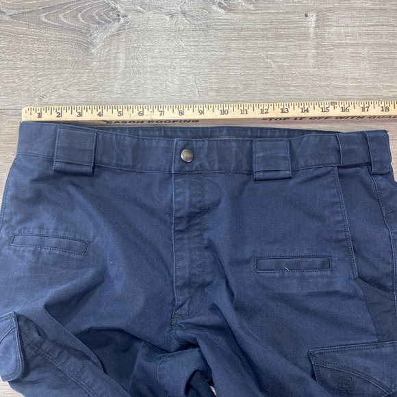 5.11 Tactical Mens Navy Blue Cargo Pants Size 36x34 Work Utility Outdoor - Picture 9 of 11